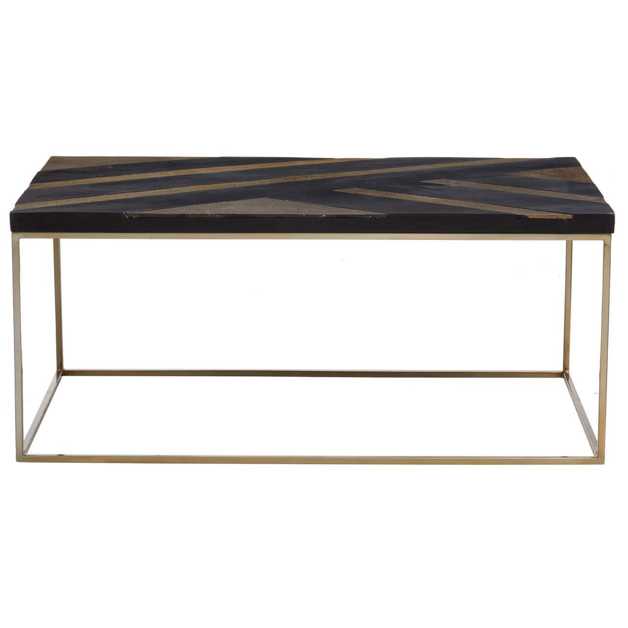 Noosa & Co. Living Aris Black And Gold Coffee Table House of Isabella UK
