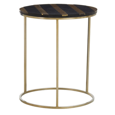 Noosa & Co. Living Aris Black And Gold Side Table House of Isabella UK