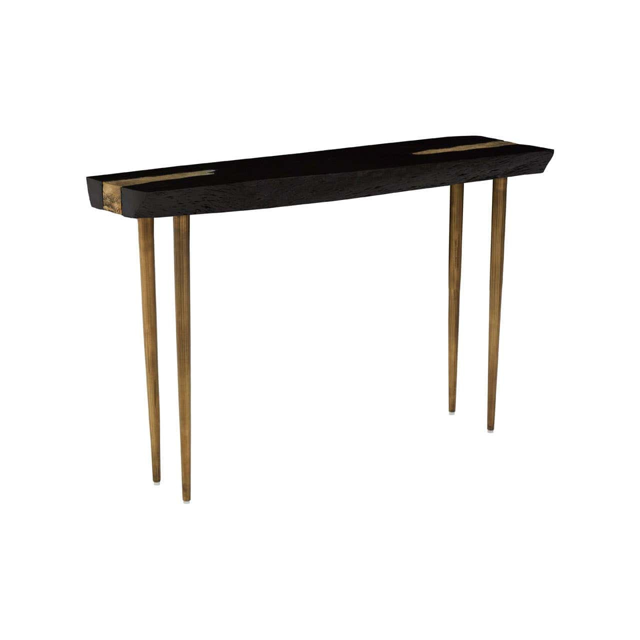 Noosa & Co. Living Asamra Console Table With Black Top House of Isabella UK