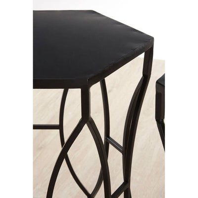 Noosa & Co. Living Avantis Concave Black Tables House of Isabella UK