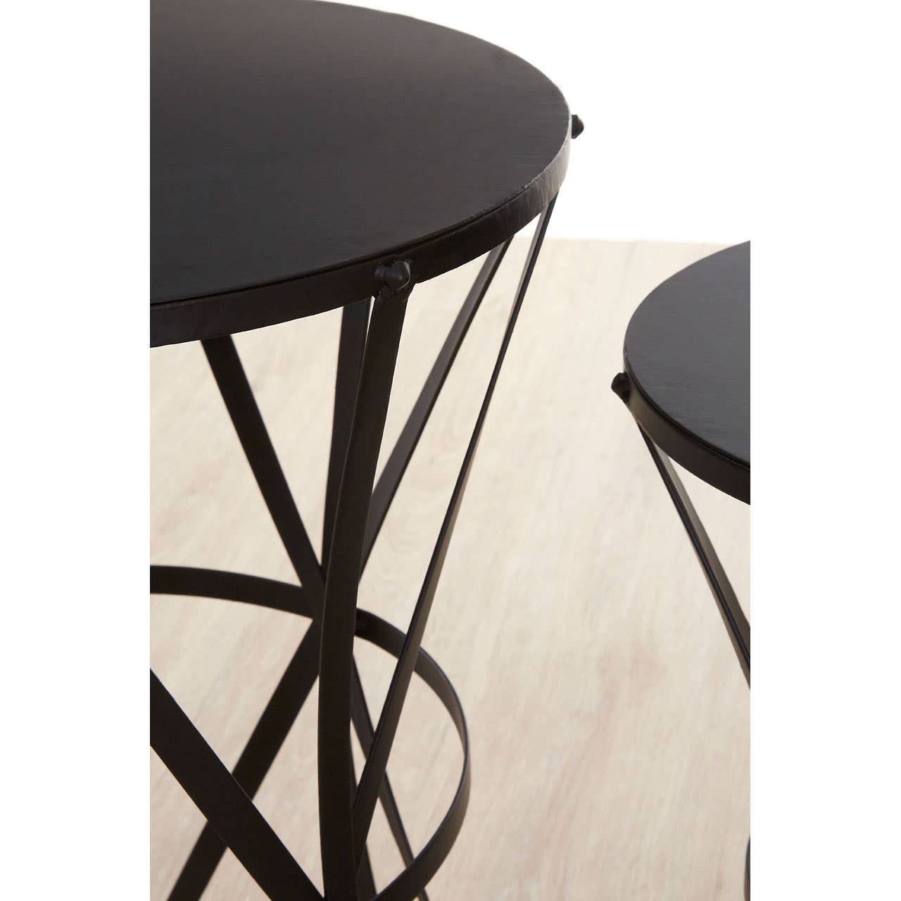 Noosa & Co. Living Avantis Cross Design Black Tables House of Isabella UK