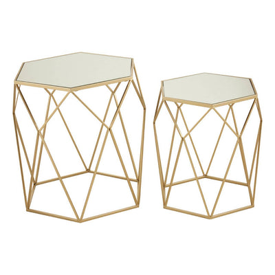 Noosa & Co. Living Avantis Set Of 2 Hexagonal Side Tables House of Isabella UK