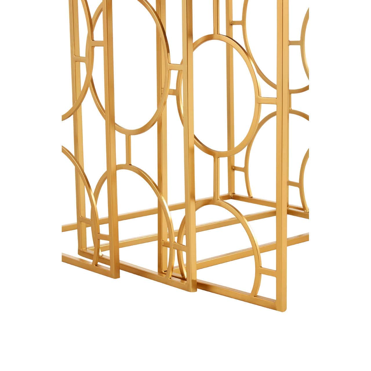 Noosa & Co. Living Avantis Set Of 3 Gold Finish Nesting Side Tables House of Isabella UK
