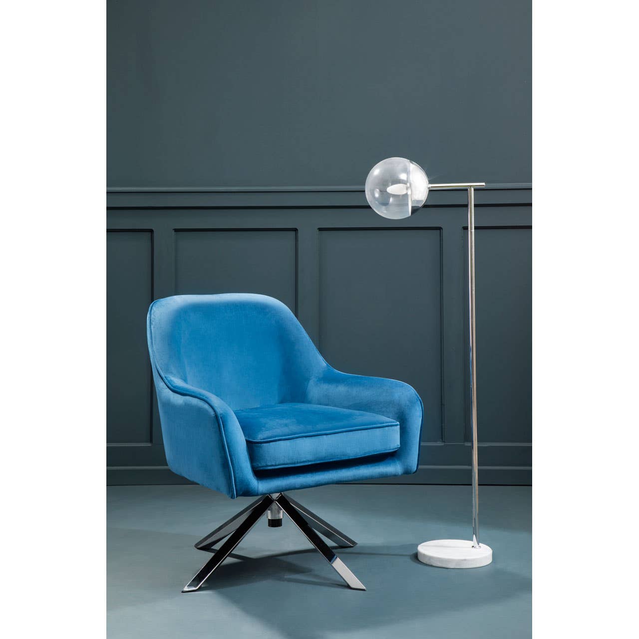 Noosa & Co. Living Avery Midnight Velvet Chair House of Isabella UK