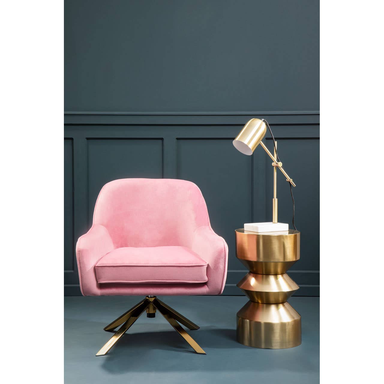 Noosa & Co. Living Avery Pink Velvet Chair House of Isabella UK