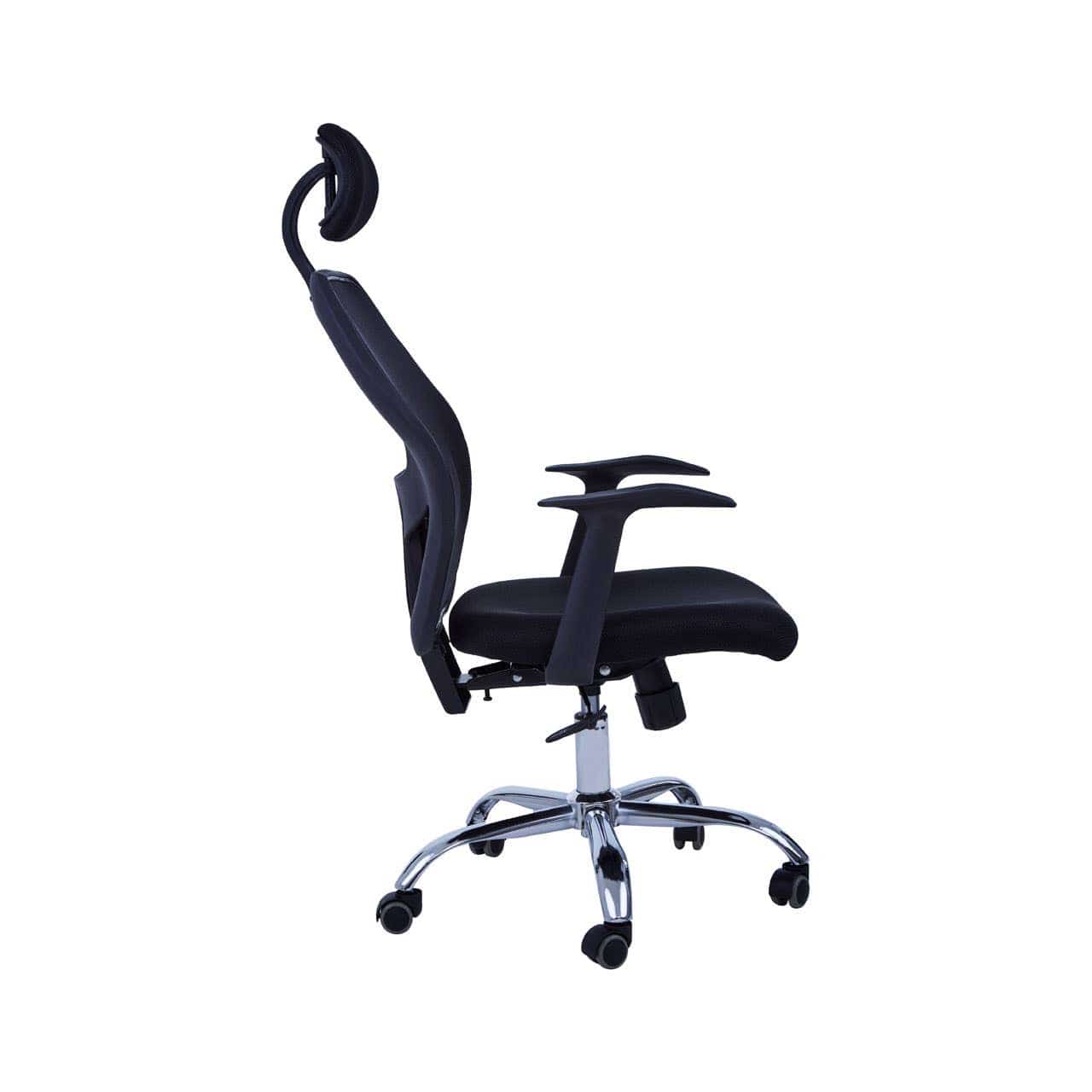 Noosa & Co. Living Black Home Office Chair With Black Arms And 5-Wheeler Base House of Isabella UK