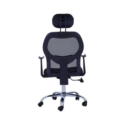 Noosa & Co. Living Black Home Office Chair With Black Arms And 5-Wheeler Base House of Isabella UK