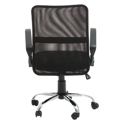 Noosa & Co. Living Black Home Office Chair With Chrome Arms House of Isabella UK
