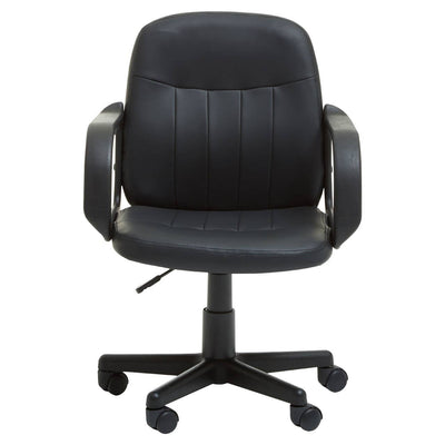 Noosa & Co. Living Black Pu Home Office Chair House of Isabella UK