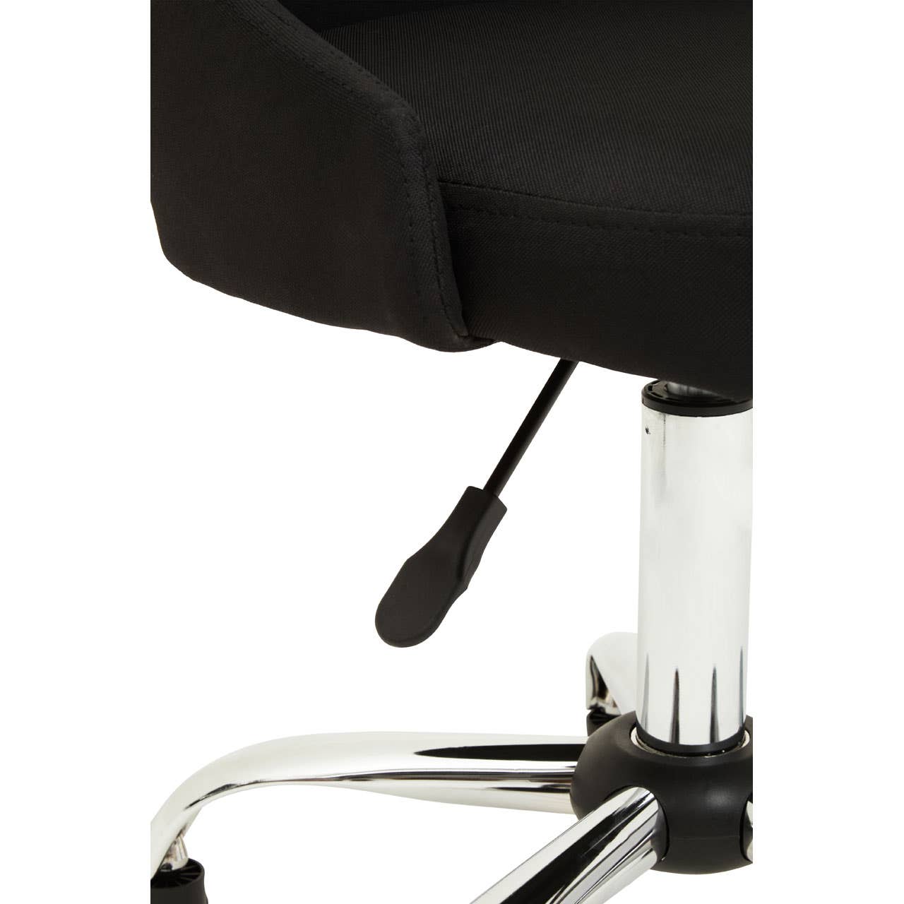 Noosa & Co. Living Brent Black And Chrome Home Office Chair House of Isabella UK