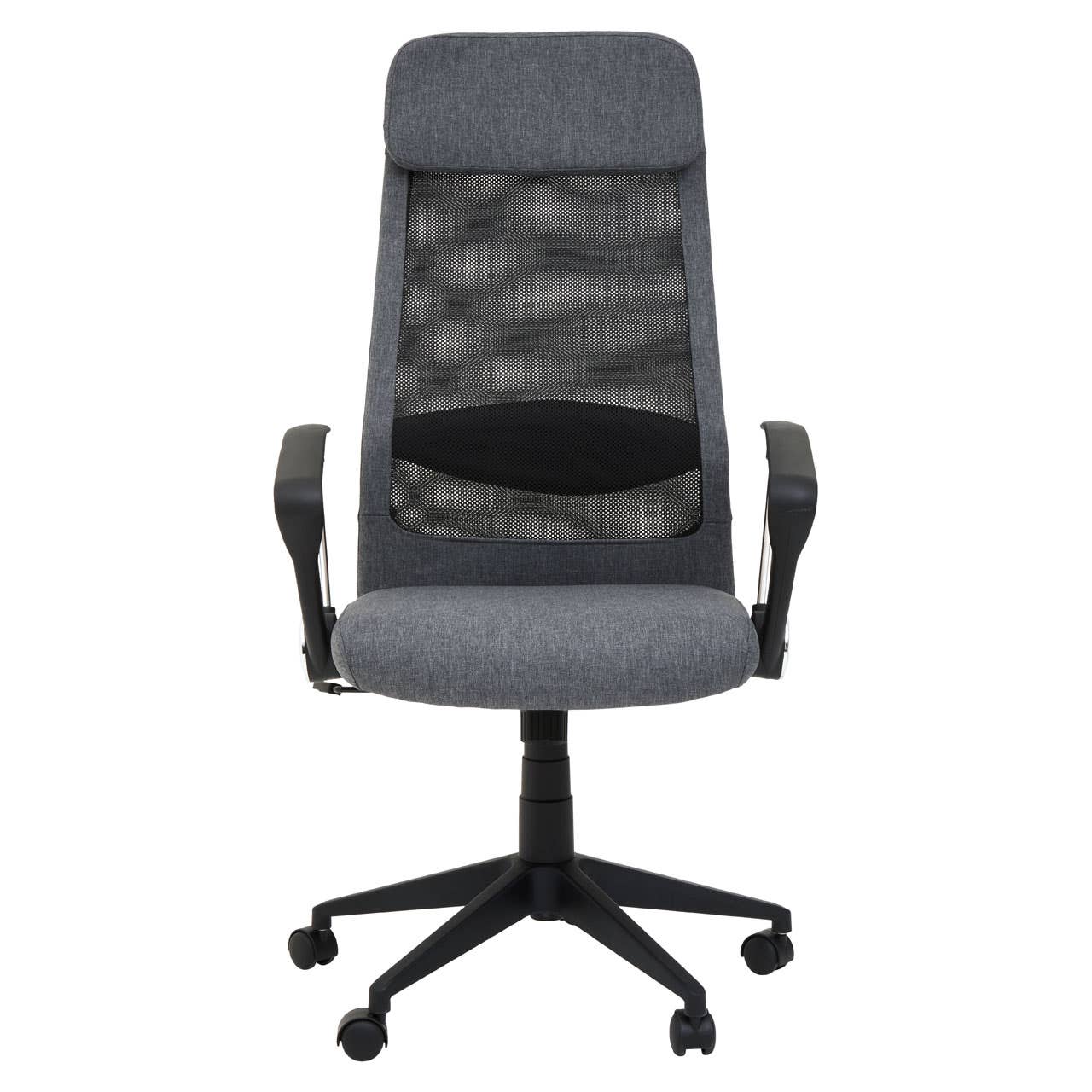 Noosa & Co. Living Brent Black Mesh And Grey Fabric Home Office Chair House of Isabella UK
