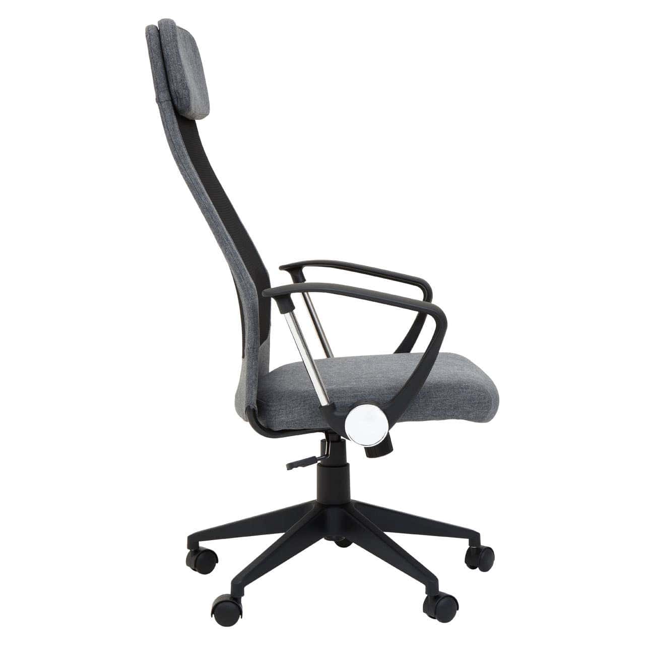 Noosa & Co. Living Brent Black Mesh And Grey Fabric Home Office Chair House of Isabella UK