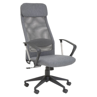 Noosa & Co. Living Brent Grey Mesh And Fabric Home Office Chair House of Isabella UK