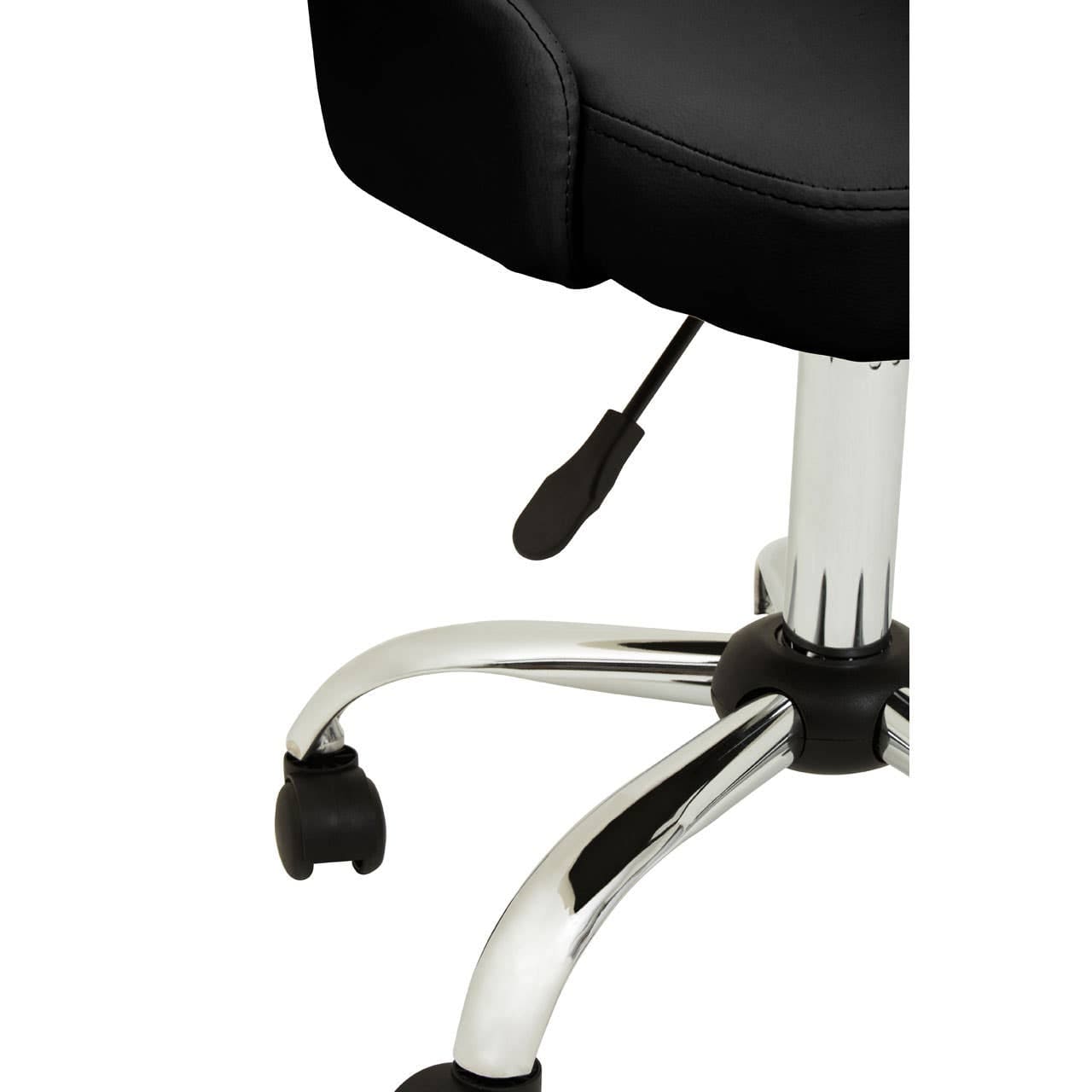 Noosa & Co. Living Brent Ribbed Black And Chrome Home Office Chair House of Isabella UK
