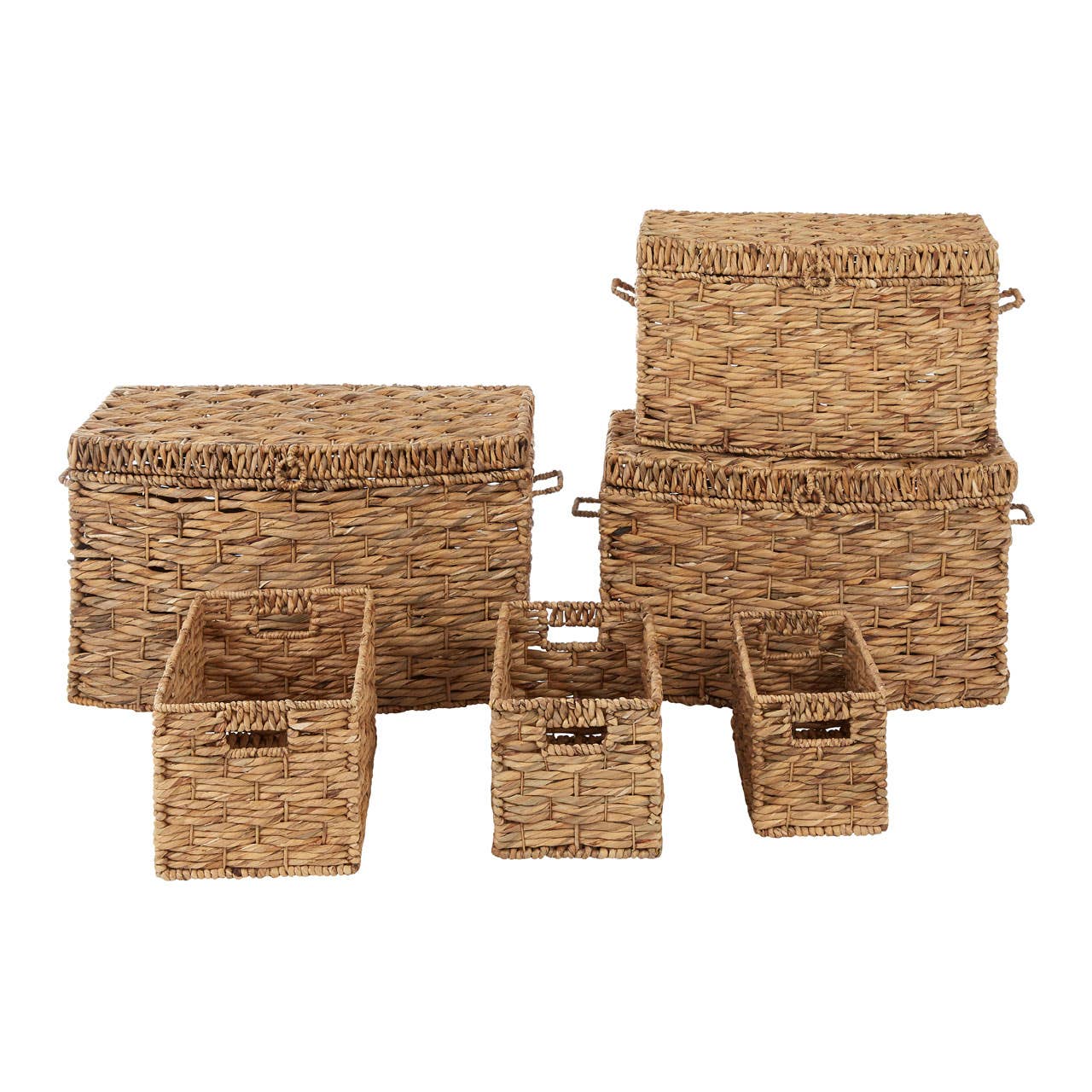 Noosa & Co. Living Brown Washed Storage Baskets – Set Of 6 House of Isabella UK