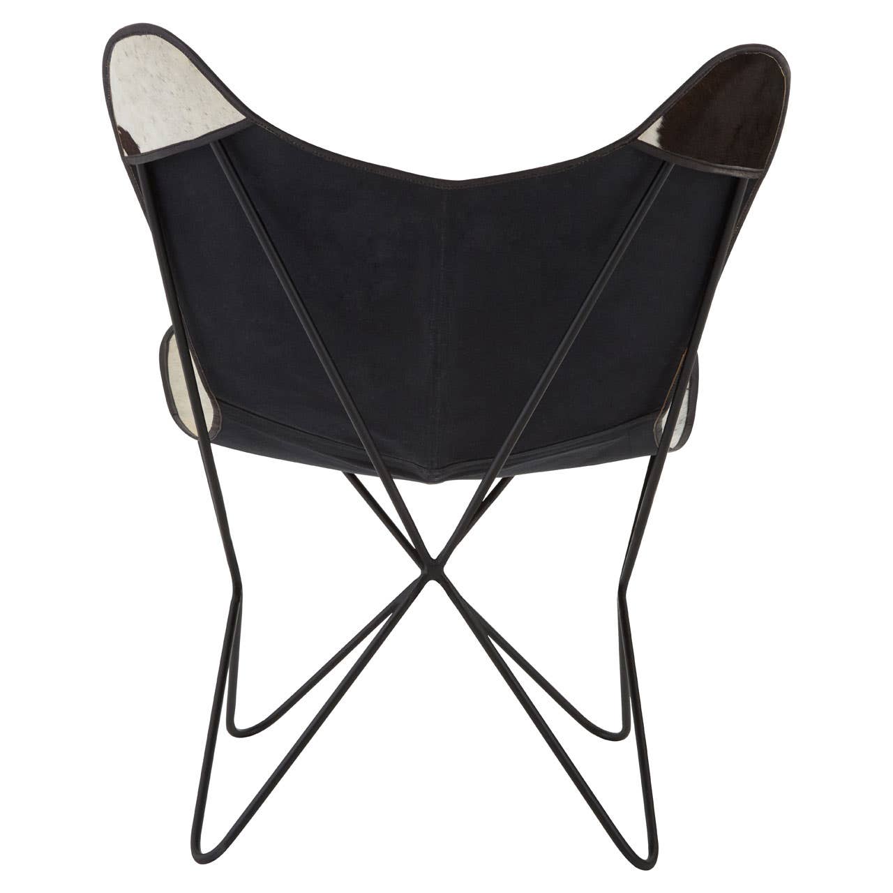 Noosa & Co. Living Buffalo Black Cowhide Butterfly Chair House of Isabella UK