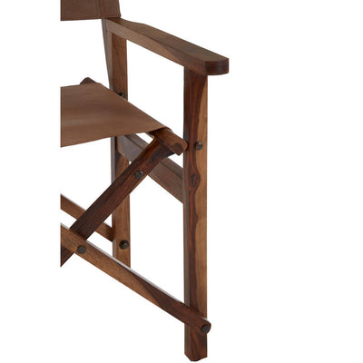 Noosa & Co. Living Buffalo Brown Leather Folding Chair House of Isabella UK