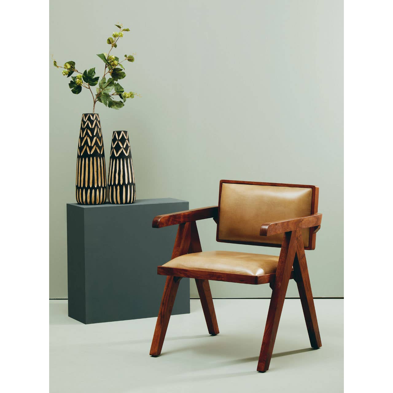 Noosa & Co. Living Buffalo Natural Leather Armchair House of Isabella UK