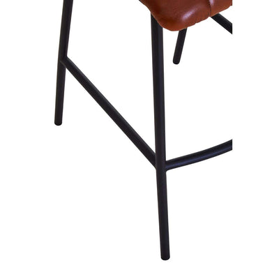 Noosa & Co. Living Buffalo Tan Leather Bar Chair House of Isabella UK