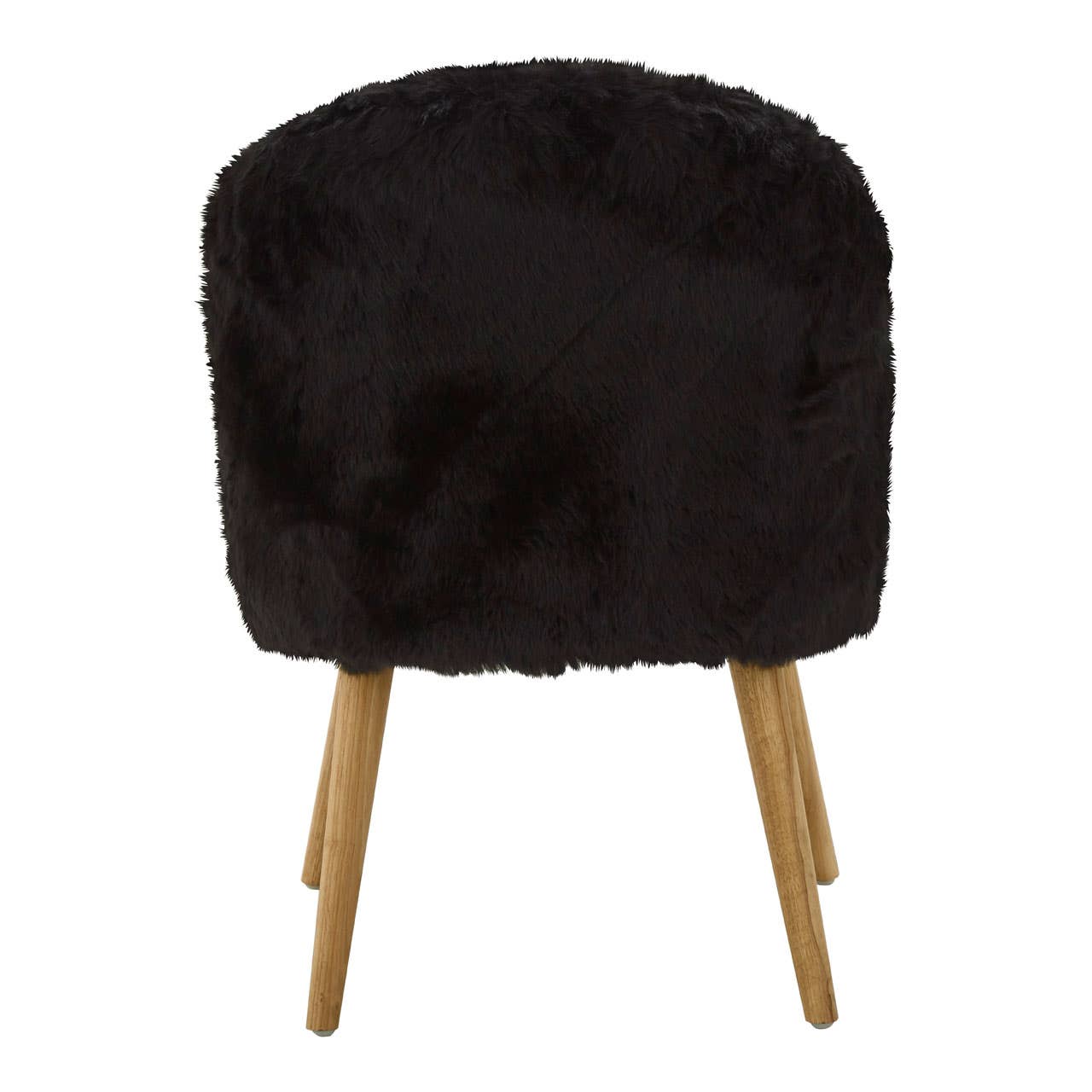 Noosa & Co. Living Cabaret Black Fur Effect Chair House of Isabella UK