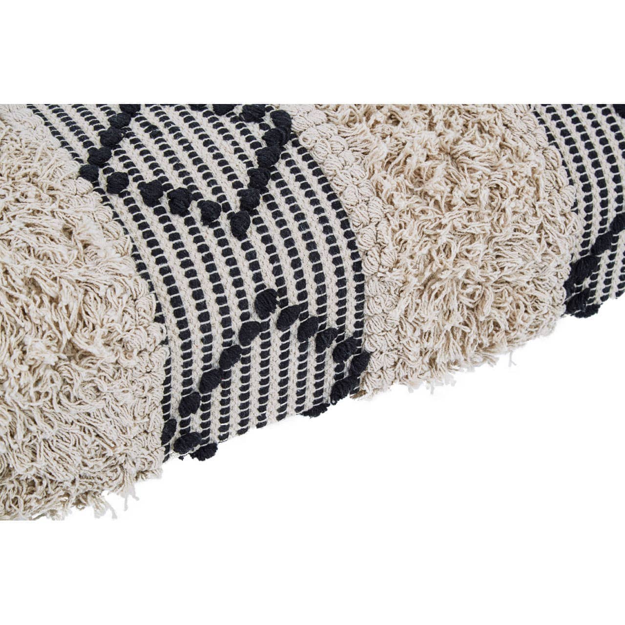 Noosa & Co. Living Cefena Black And White Moroccan Bench House of Isabella UK