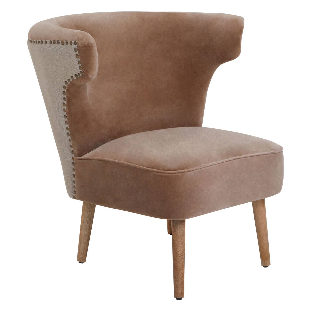 Noosa & Co. Living Cefena Brown Linen Chair House of Isabella UK