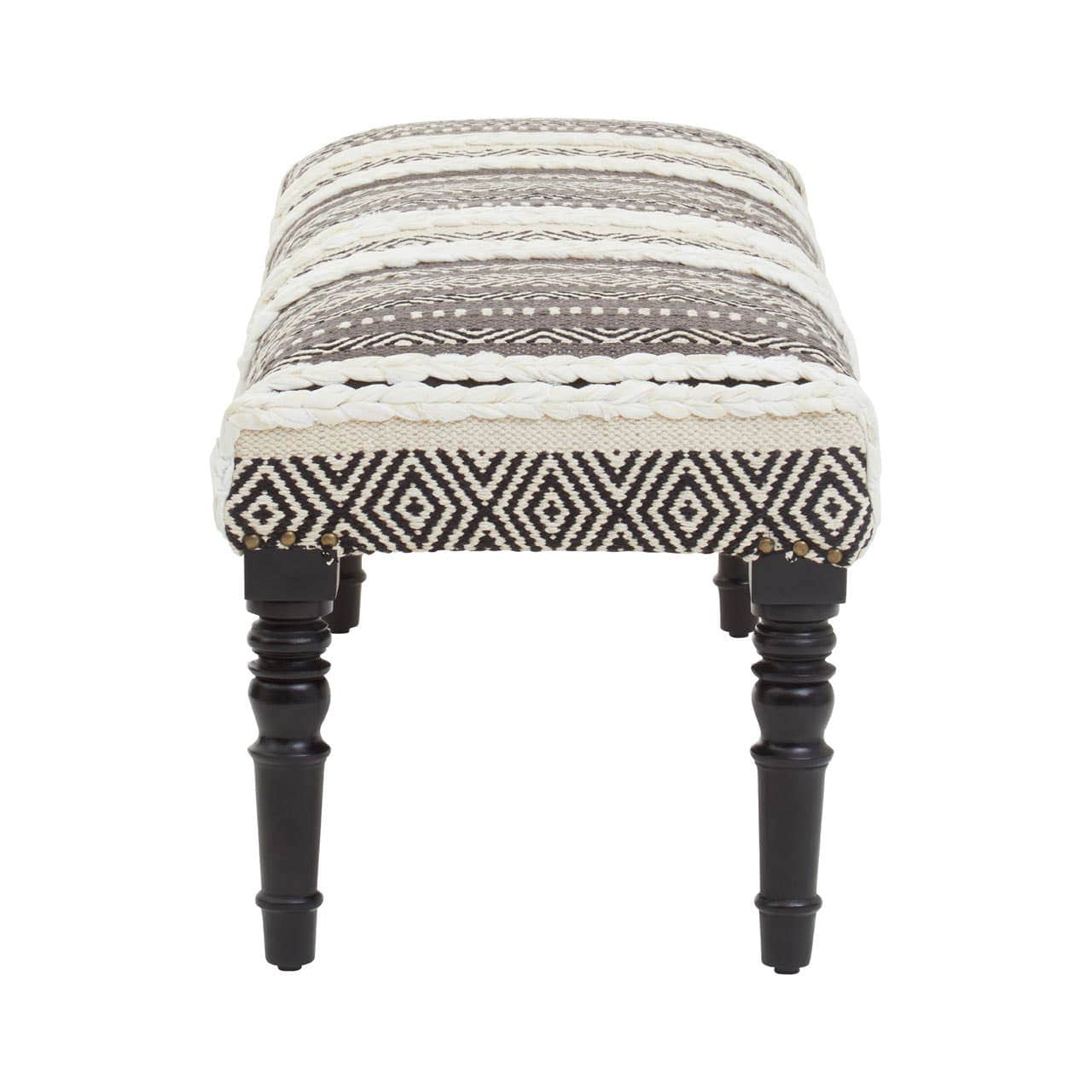 Noosa & Co. Living Cefena Grey And White Bench House of Isabella UK