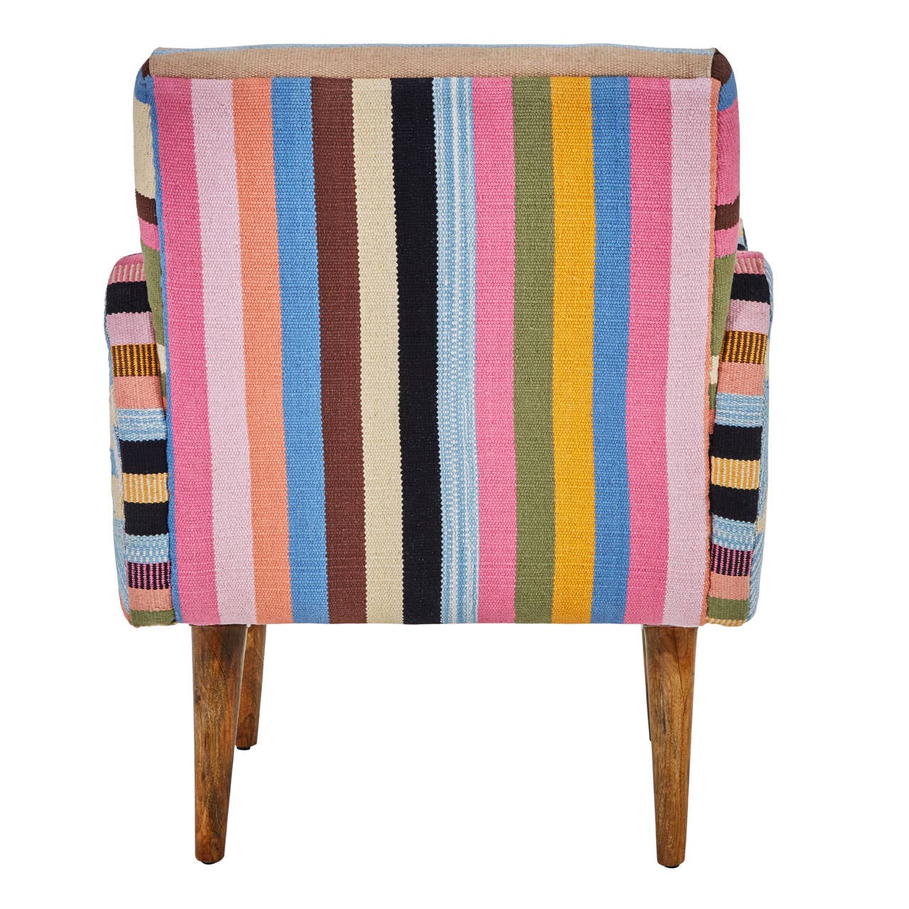 Noosa & Co. Living Cefena Multi-Coloured Fabric Chair With Mango Wood Legs House of Isabella UK