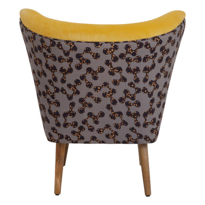 Noosa & Co. Living Cefena Yellow Print Chair House of Isabella UK