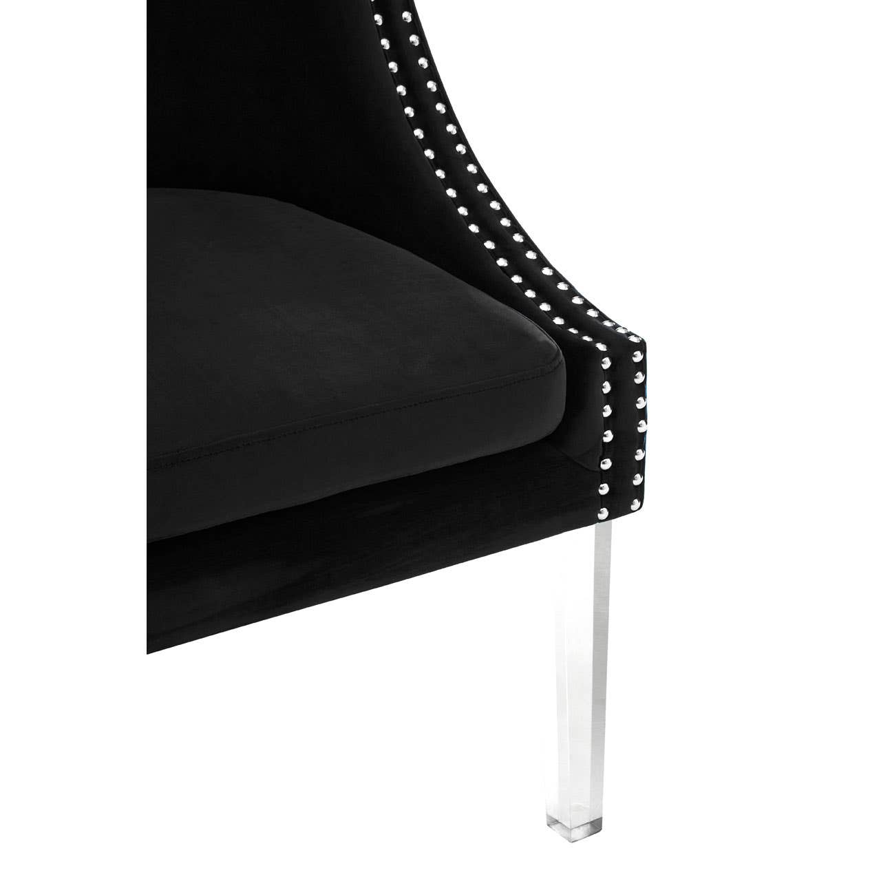 Noosa & Co. Living Clarence Black Curved Chair House of Isabella UK