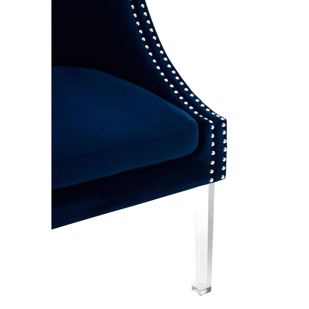 Noosa & Co. Living Clarence Blue Curved Chair House of Isabella UK