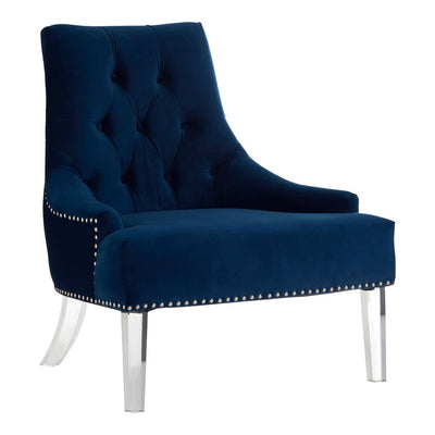 Noosa & Co. Living Clarence Button Tufted Blue Chair House of Isabella UK