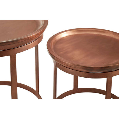Noosa & Co. Living Crest Copper Finish Iron Tables - Set Of 2 House of Isabella UK