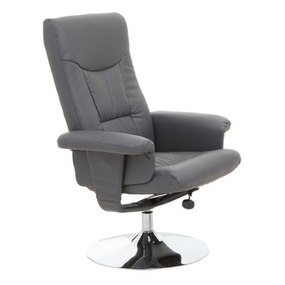 Noosa & Co. Living Denton Grey Leather Effect Recliner House of Isabella UK