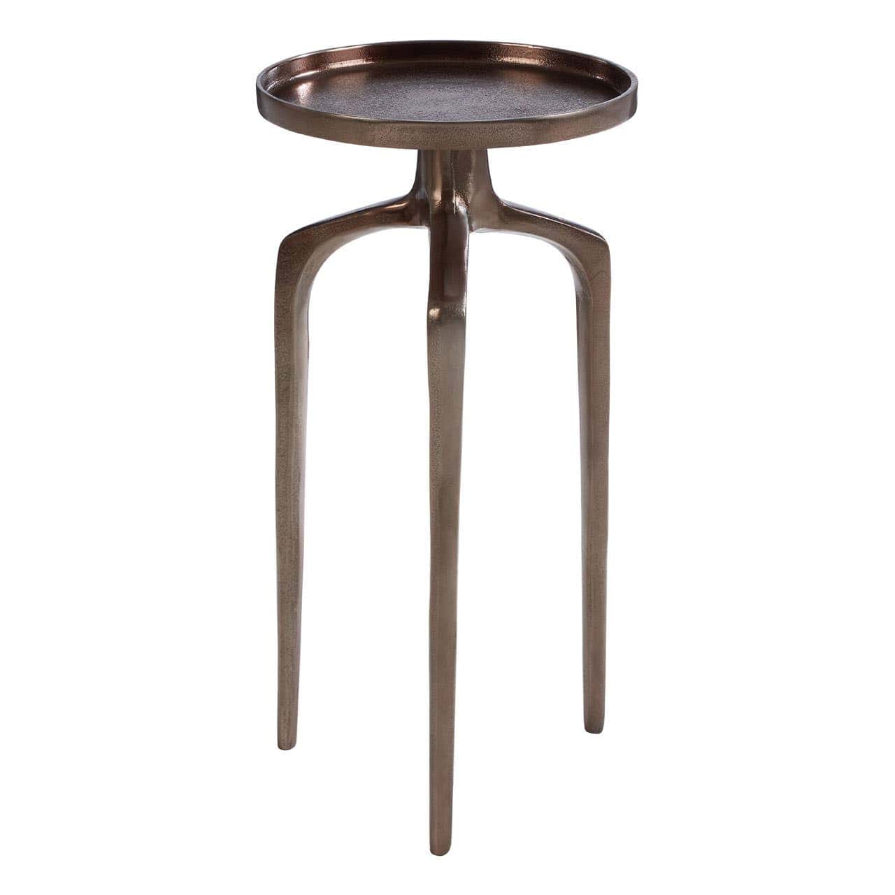 Noosa & Co. Living Diren Rough Bronze Finish Side Table House of Isabella UK