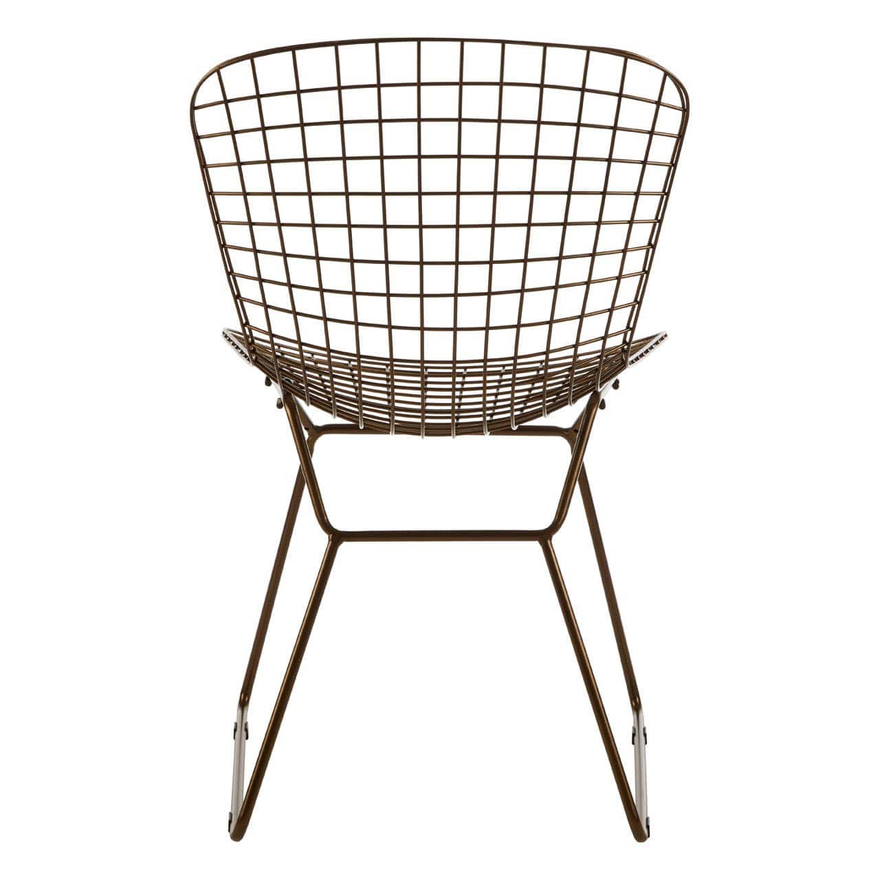 Noosa & Co. Living District Bronze Metal Grid Frame Wire Chair House of Isabella UK