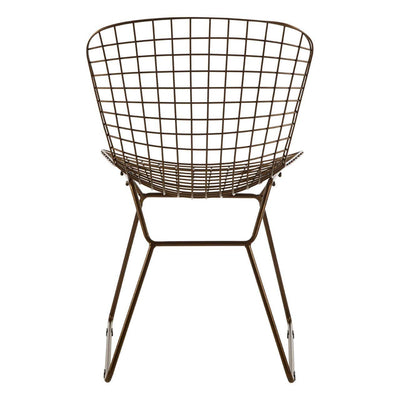 Noosa & Co. Living District Bronze Metal Grid Frame Wire Chair House of Isabella UK