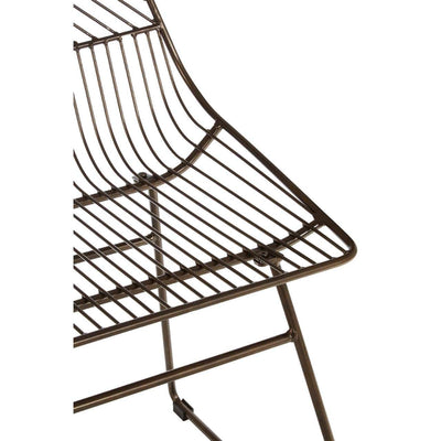 Noosa & Co. Living District Bronze Metal Wire Tapered Wire Chair House of Isabella UK