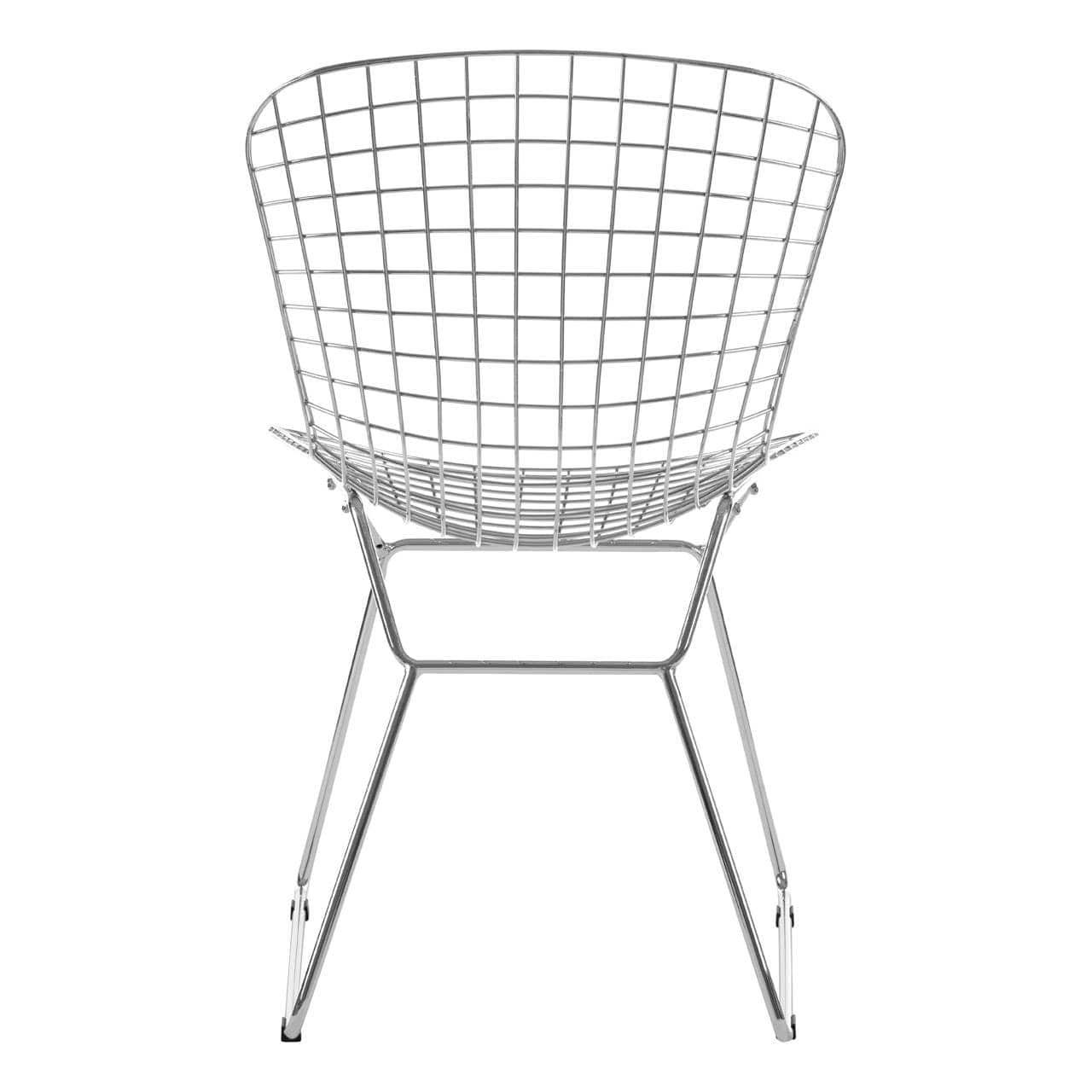 Noosa & Co. Living District Chrome Metal Grid Frame Wire Chair House of Isabella UK