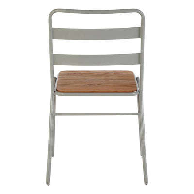 Noosa & Co. Living District Grey Metal And Elm Wood Chair House of Isabella UK