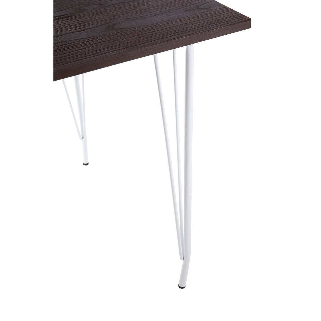 Noosa & Co. Living District White Metal And Elm Wood Table House of Isabella UK