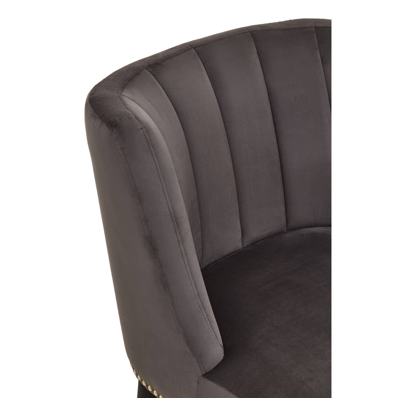 Noosa & Co. Living Doucet Stone Grey Chair With Black Legs House of Isabella UK