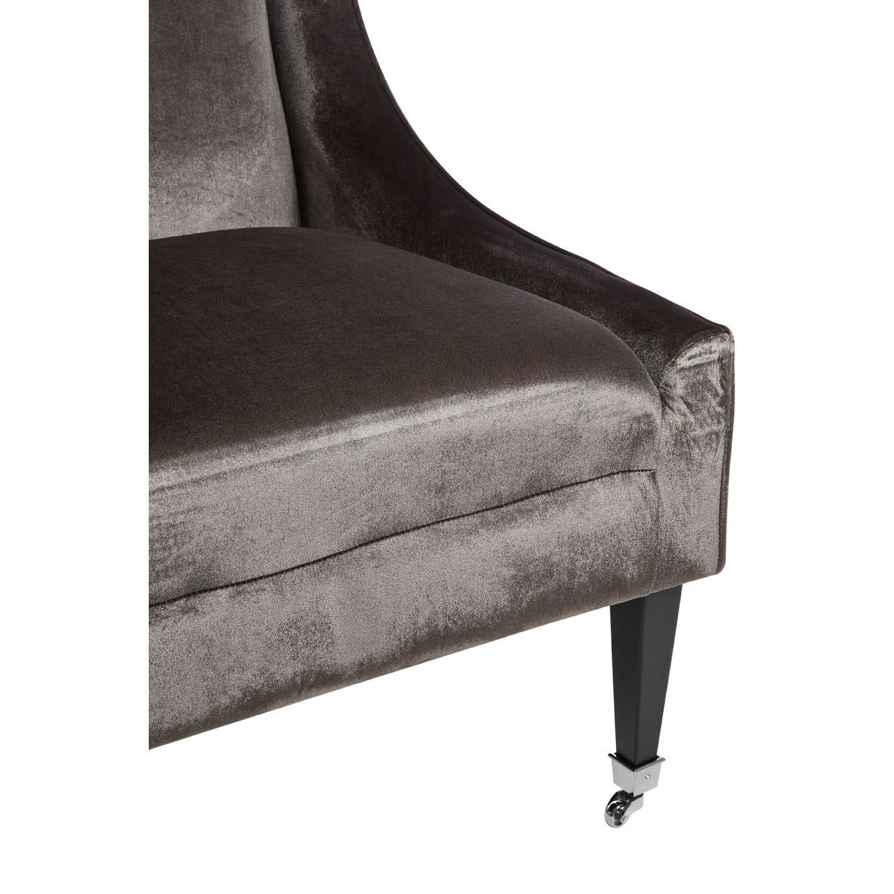 Noosa & Co. Living Downton Grey Velvet Chair House of Isabella UK