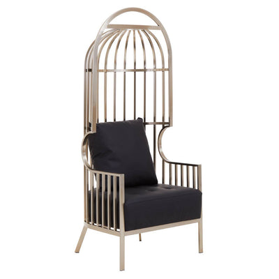 Noosa & Co. Living Eliza Brushed Silver Dome Cage Chair House of Isabella UK