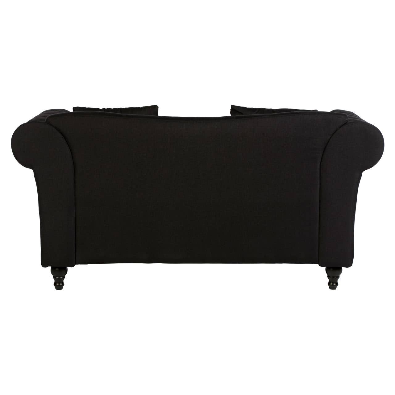 Noosa & Co. Living Fable 2 Seat Black Chesterfield Sofa House of Isabella UK