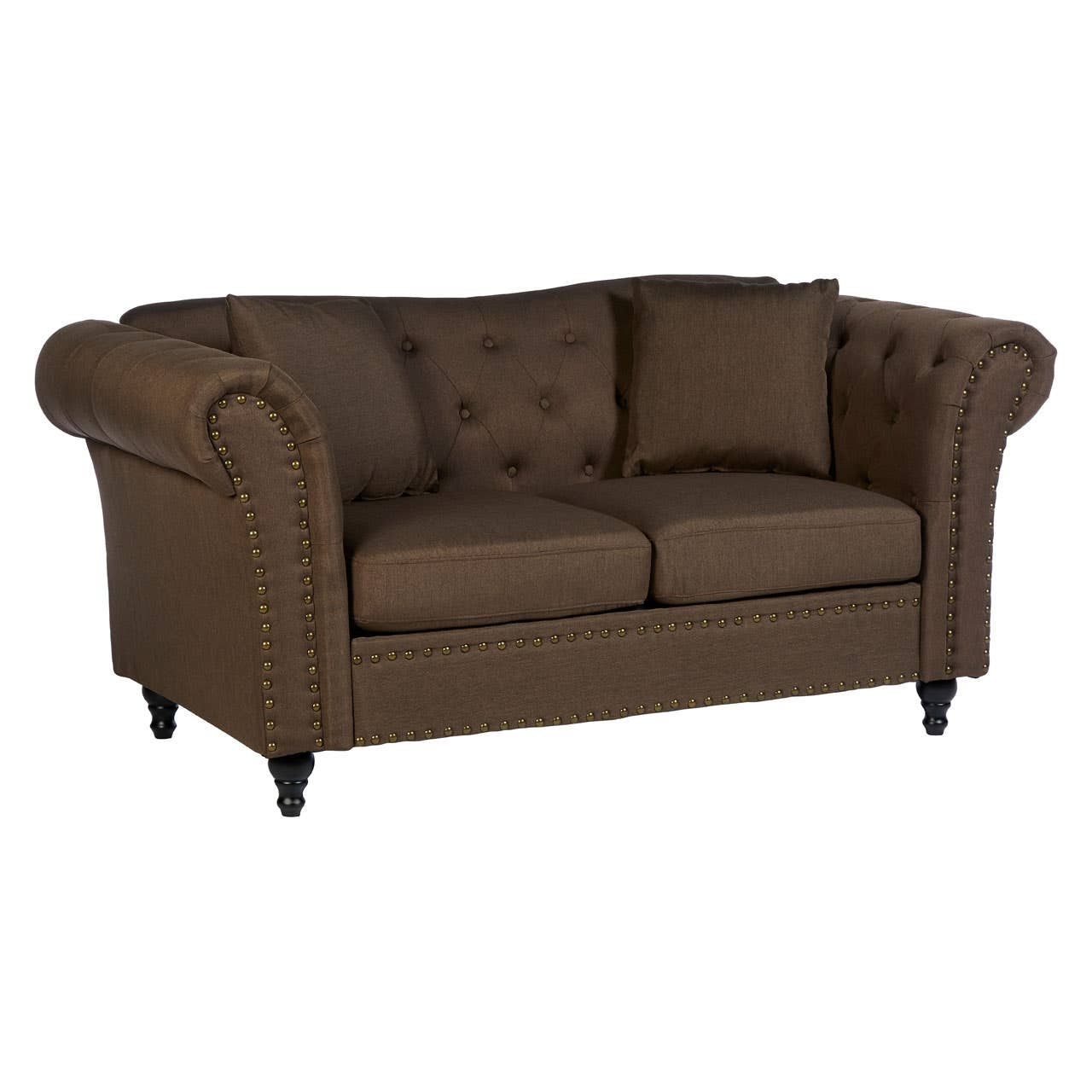 Noosa & Co. Living Fable 2 Seat Natural Chesterfield Sofa House of Isabella UK