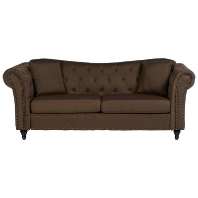 Noosa & Co. Living Fable 3 Seat Natural Chesterfield Sofa House of Isabella UK