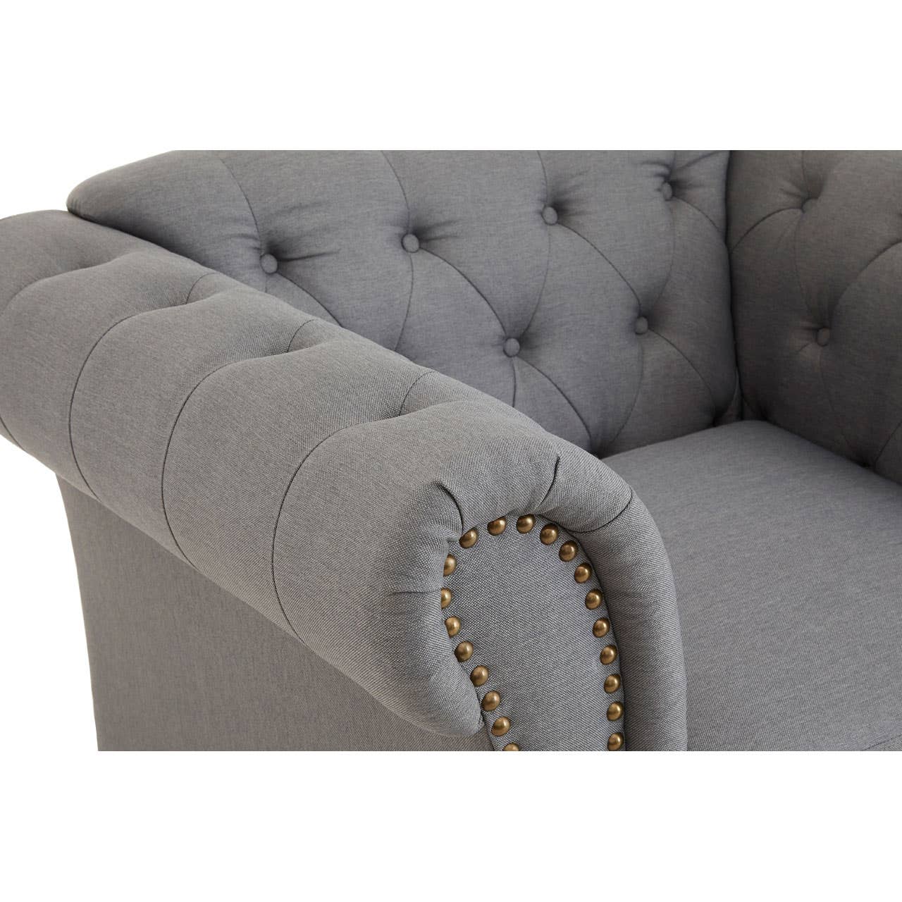 Noosa & Co. Living Fable Grey Chesterfield Chair House of Isabella UK