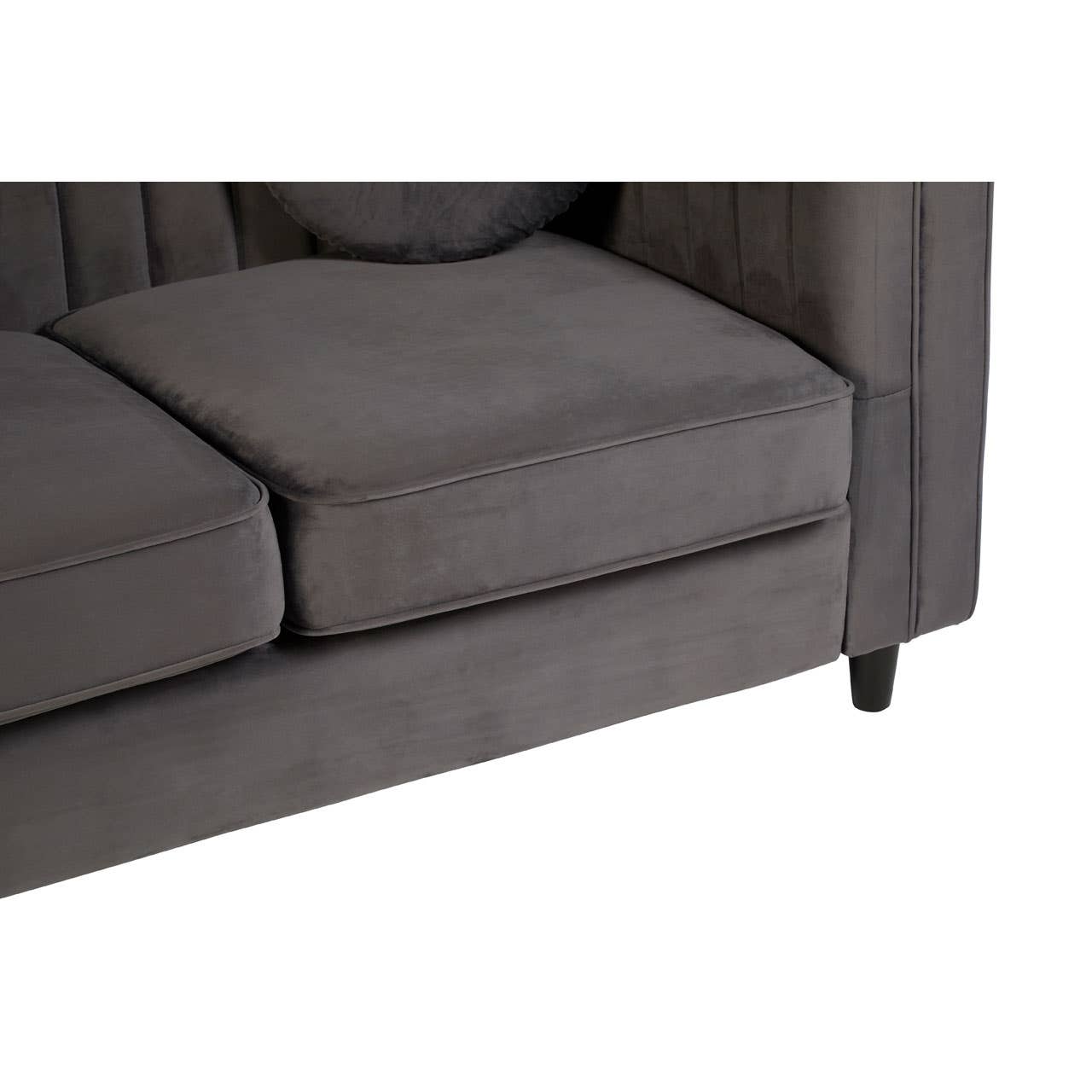 Noosa & Co. Living Farah 2 Seat Grey Velvet Sofa House of Isabella UK
