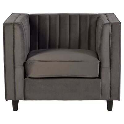 Noosa & Co. Living Farah Grey Velvet Chair House of Isabella UK